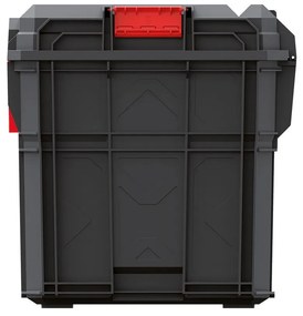 Cutie de scule A, 16 inch, organizator, negru