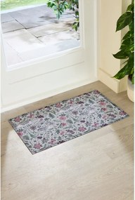 Covoraș de intrare din PVC 40x70 cm Hare Wildflowers – Artsy Doormats