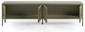 Comodă TV verde din metal 160x50x35 cm Fayna – Marckeric