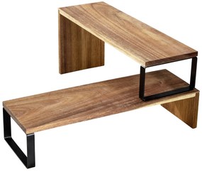 Raft bucatarie coltar, lemn de salcam, Vali, WENKO