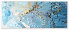 Covor albastru lavabil 80x150 cm Blue Waves – Oyo Concept