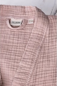 Halat roz S/M din muselină Kimono – Foutastic