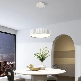 Brilagi - Lustru LED dimabil FALCON MODERN LED/30W/230V Ø 40 cm, alb + telecomandă