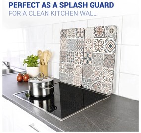 Set 2 protecții din sticlă pentru aragaz Wenko Universal Tile
