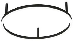 Ideal Lux - Plafonieră LED ORACLE SLIM, 29W, 230V, 3000K, Ø 50 cm, negru