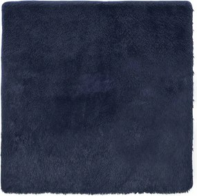 vidaXL Covor shaggy cu pom înalt, NAVARRA, bleumarin, 160x160 cm