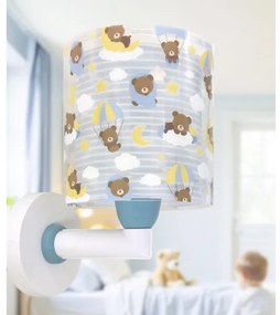 Dalber 41579T - Lampă de perete pentru copii BABY TEDDY, 1xE27/15W/230V, albastră