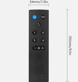 Set de 2 becuri LED dimabile A60 E27/9W/230V 2700K Wi-Fi + telecomandă - WiZ