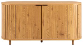 Comodă în culoare naturală cu aspect de lemn de stejar 160x80x45 cm Colima – Actona