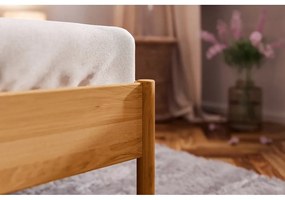 Pat din lemn de stejar 90x200 cm Pola – The Beds