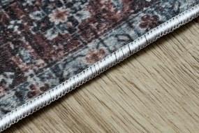 ANDRE 1826 covor lavabil Ornament, vintage anti-alunecare - maro si albastru - SECUNDAR-COTATI PRODUSUL