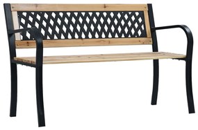 vidaXL Bancă de grădină, 120 cm, lemn