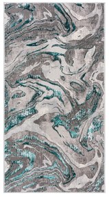 Covor gri/turcoaz 200x290 cm Marbled – Flair Rugs