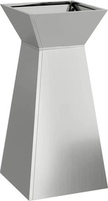 vidaXL Vază pe pilon Argintiu 35 x 35 x 73 cm