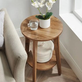 Măsuță de cafea NORDIC, 40×50cm, maro Vasagle