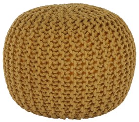 Taburet tricotat, bumbac muştar, GOBI TYP 2