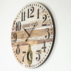 Ceas de perete 1xAA d. 58,2 cm bej