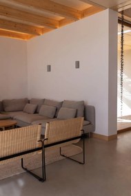 Aplica perete aluminiu gri, 2xGU10, SOLE round