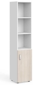 Dulap înalt Manager 39,9 x 42,2 x 196,5 cm, dreapta, salcâm deschis / alb