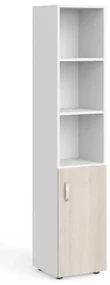 Dulap înalt Manager 39,9 x 42,2 x 196,5 cm, dreapta, salcâm deschis / alb