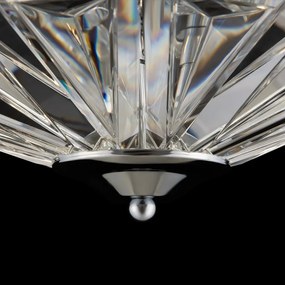 Lustra aplicata design neoclasic Facet crom 39,6cm