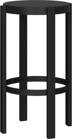 Scaun de bar negru din oțel (înălțime șezut 65 cm) Doon – noo.ma