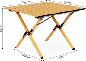 Pliabil drumeții, masa de camping Lățime: 60 cm | Lungime: 120 cm