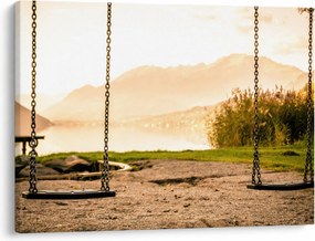Tablou - balansoar în natură (70x50 cm)