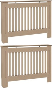 vidaXL Capac pentru radiator 2 pcs natural 112 x 19 x 81,5cm
