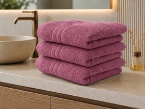 Prosop de baie CLASSIC COLOR 70 x 140 cm roz antic, 100% bumbac