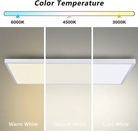 Brilagi-LED Lampă LED reglabilă pentru baie FRAME SMART LED/96W/230V IP44 albă + telecomandă