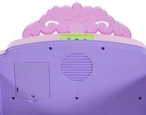 HOMCOM set pianina pentru copii, taburet si microfon, roz  | Aosom Ro