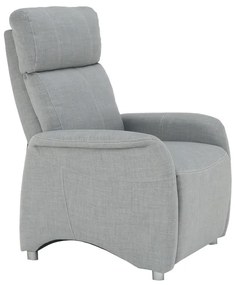 Fotoliu reglabil, material textil gri, FOREST