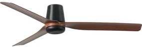 Ventilator de tavan FARO 33831WT PUNT TUB M maro/negru d. 132 cm WT + telecomandă