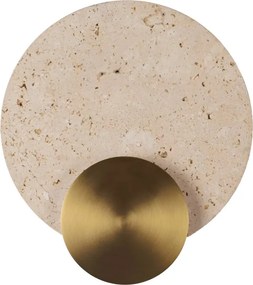 Aplica de perete LED, Travertin, Auriu, IP44, Travertino 14W