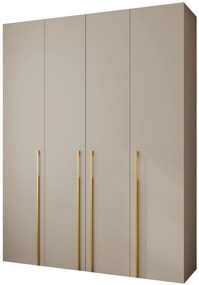 Dulap de haine 190 cm Carmela 40-3 (Cașmir + Auriu). 1126628
