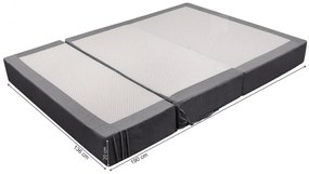 Canapea extensibila Urban Living Bedora 136x80x40 cm Grey/Grey Flower