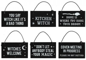 Mini placuta decorativa metal Witchy 5 cm