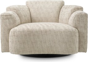 Fotoliu pivotant LUX tesatura Creststone beige Marbella