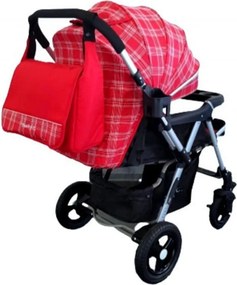 Carucior nou nascuti 2 in 1 BABY CARE™ PRO 511, Cu geanta bebe inclusa, Cadru aluminiu, Maner reversibil, Spatar reglabil in 5 trepte, Amortizoare,