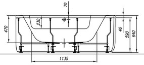 Cada de colt, Kolpasan, Libretto-D, pe dreapta, 160 x 100 cm, alb