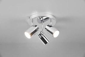 Spot argintiu lucios din metal Angelo – Trio