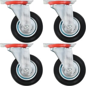 vidaXL Roți pivotante, 4 buc., 100 mm