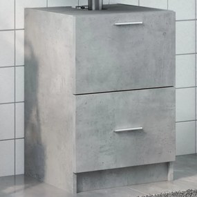 vidaXL Dulap de chiuvetă, gri beton, 40x37x59 cm, lemn prelucrat
