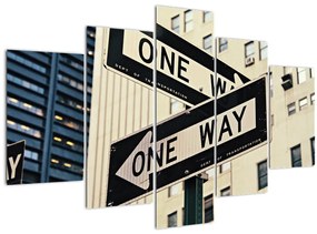Tablou - New York ONE WAY (150x105 cm)