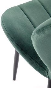 Scaun K538 velvet verde inchis H85 cm