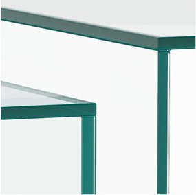 Măsuțe de cafea 2 buc. din sticlă 50x50 cm Dice – Actona