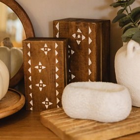 Lumanare White Stone 7 cm - modele diverse