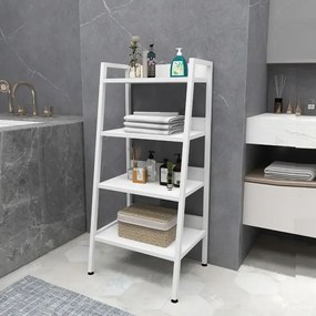 Dulapior cu etajere pentru baie si bucatarie, alb, 100  cm