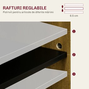 Homcom Bufet Bucatarie – Stil Country, Spatiu Depozitare Rustic | Aosom Romania